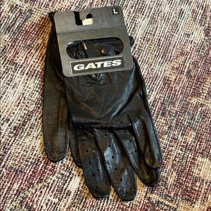 Gates Black Leather Men's Gloves